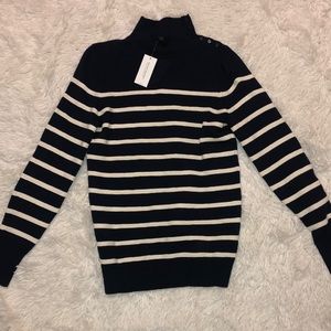 NWT Banana Republic Navy Striped Sweater